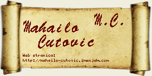 Mahailo Čutović vizit kartica